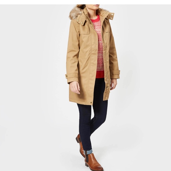 Nwt Aspen Fur Trimmed Waterproof Parka 